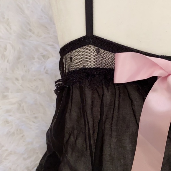 Victoria’s Secret sexy mesh and ribbon babydoll - Picture 6 of 7